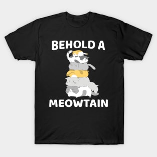 Meowtain Funny Cat Mountain For Cat Lovers T-Shirt